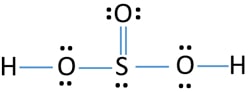 H2SO3 lewis structure